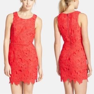 ASTR The Label Coral Lace Dress